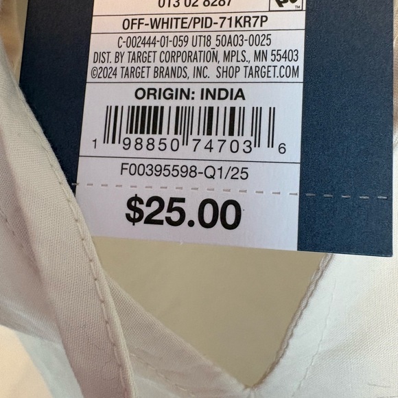 NWT Universal Thread Cream Balloon Sleeve Eyelet blouse crop top XS - Picture 5 of 7